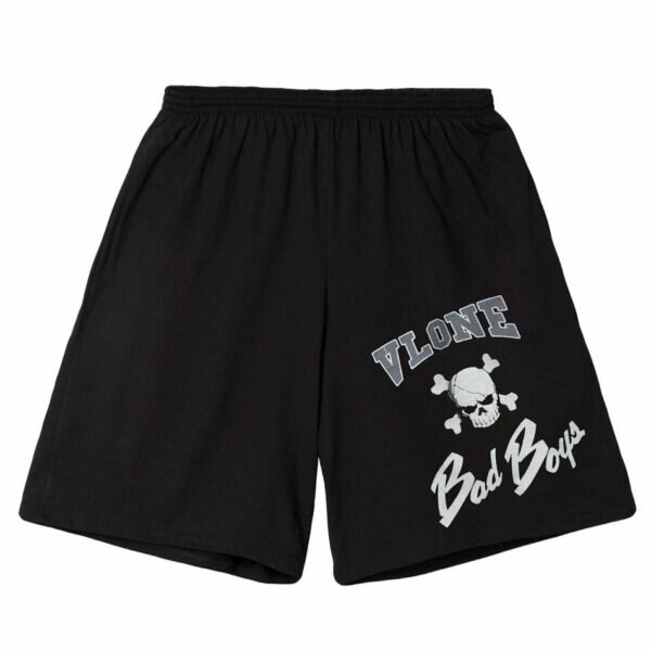 Man Vlone Bad Boy Skull Short Black