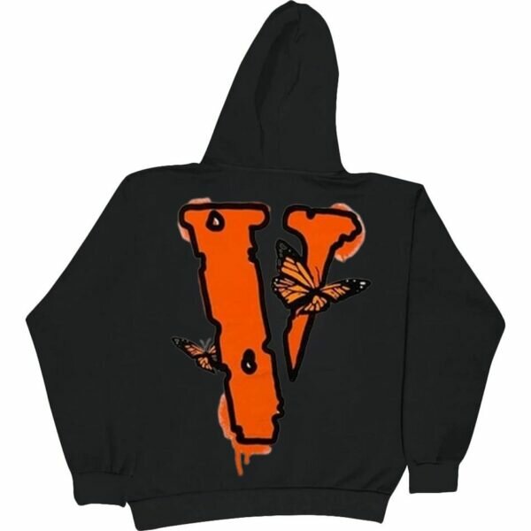 Rappers Collab Vlone Butterfly Hoodie Juicewrld Black